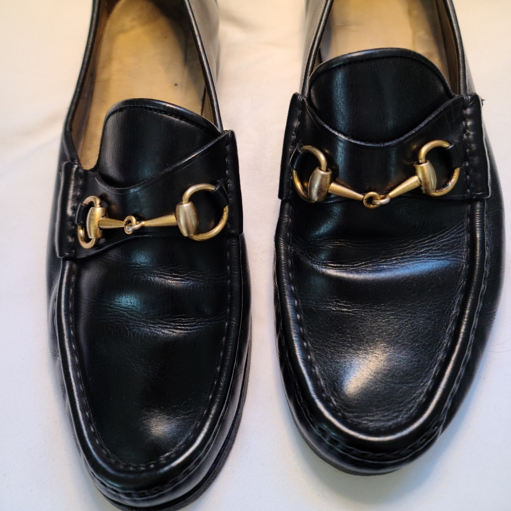 Gucci Leather Horsebit Loafers Size 10.5